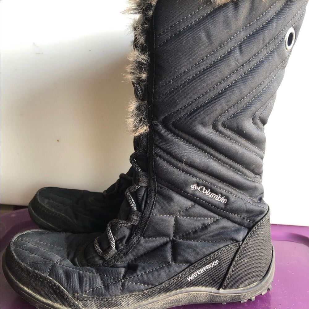 Columbia Women’s Minx™ Mid III Boot Omni-Heat Tall Black Lace-up Boots size 6
